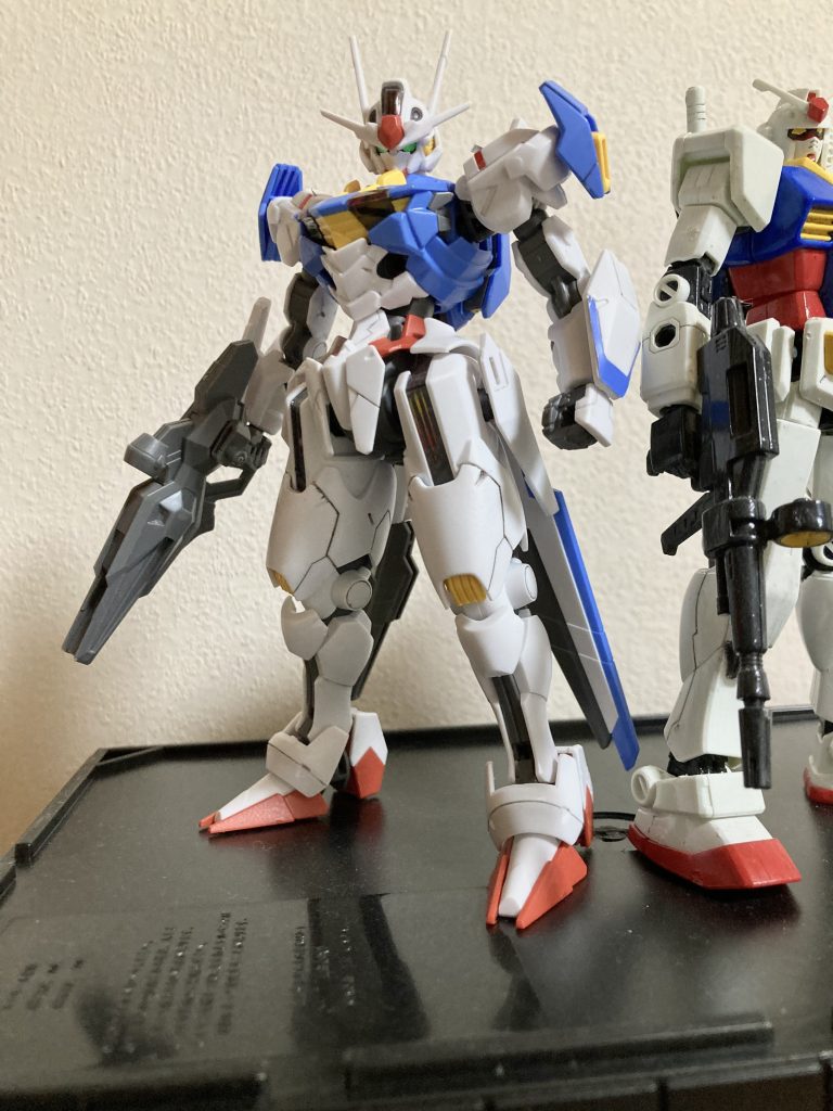 最新のガンダム　エアリアル令和のファーストガンダムを飾るにふさわしいデザインだなと思います。