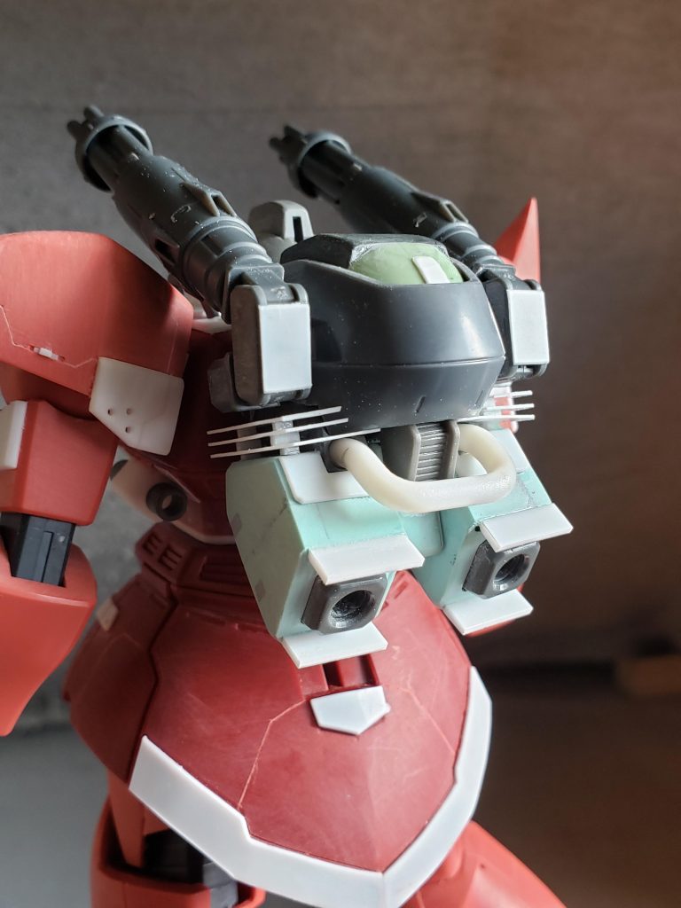 何故か空冷バイクみたいなフィンを付けてまとめれなくなってるの図