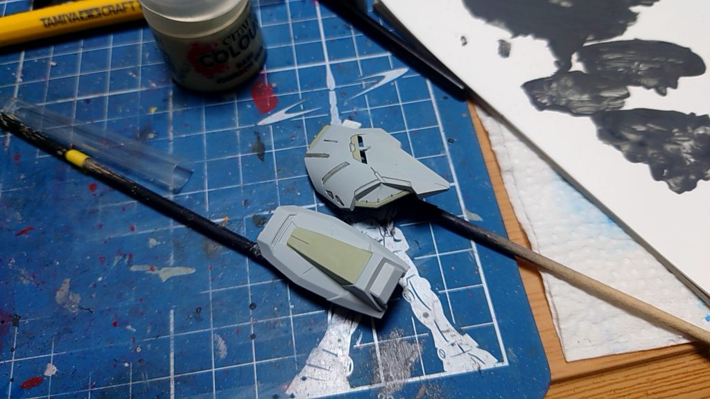 パネルで色分けしてます。スミ入れは今回全てシャーペンです。ラインのシャープさはアリだと思います。