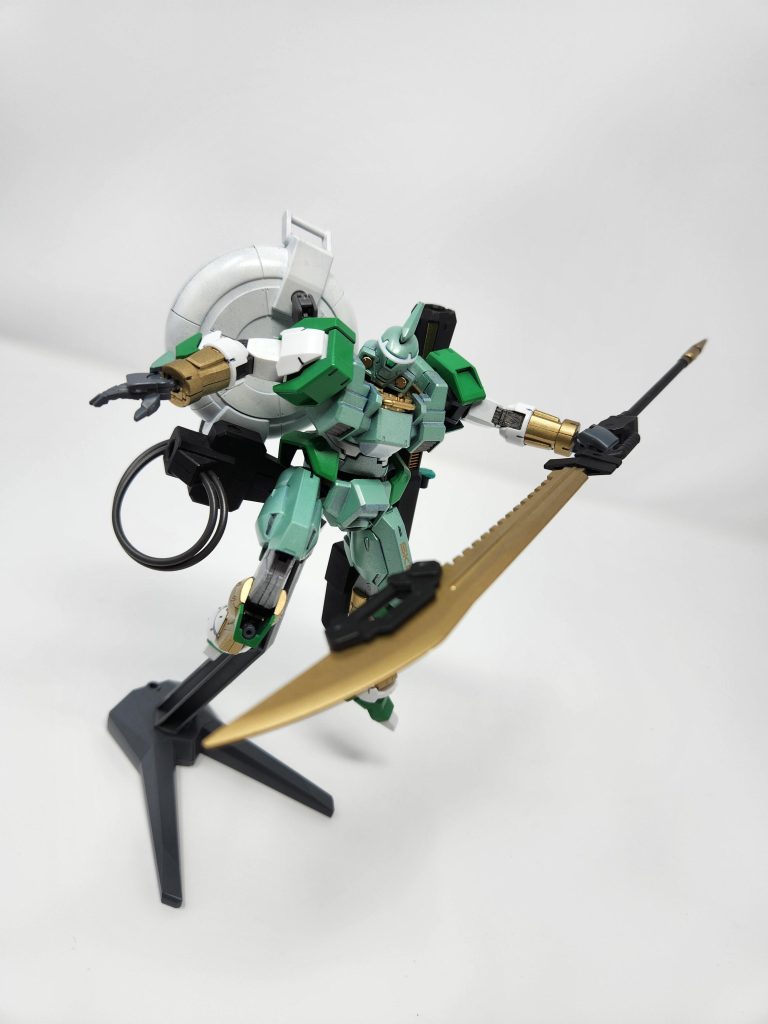 Since it is japanese oriented, I gave him a large naginata for close range attacks and utilize his wind abilities at his disposal.