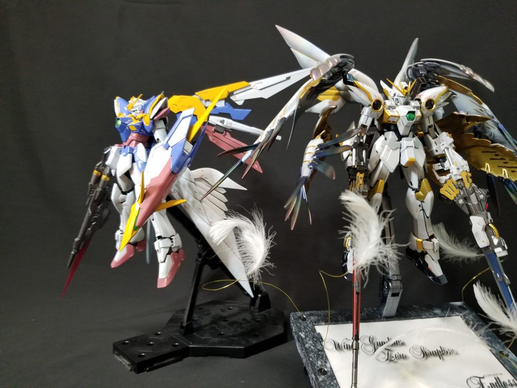 兄弟機とツーショットで。