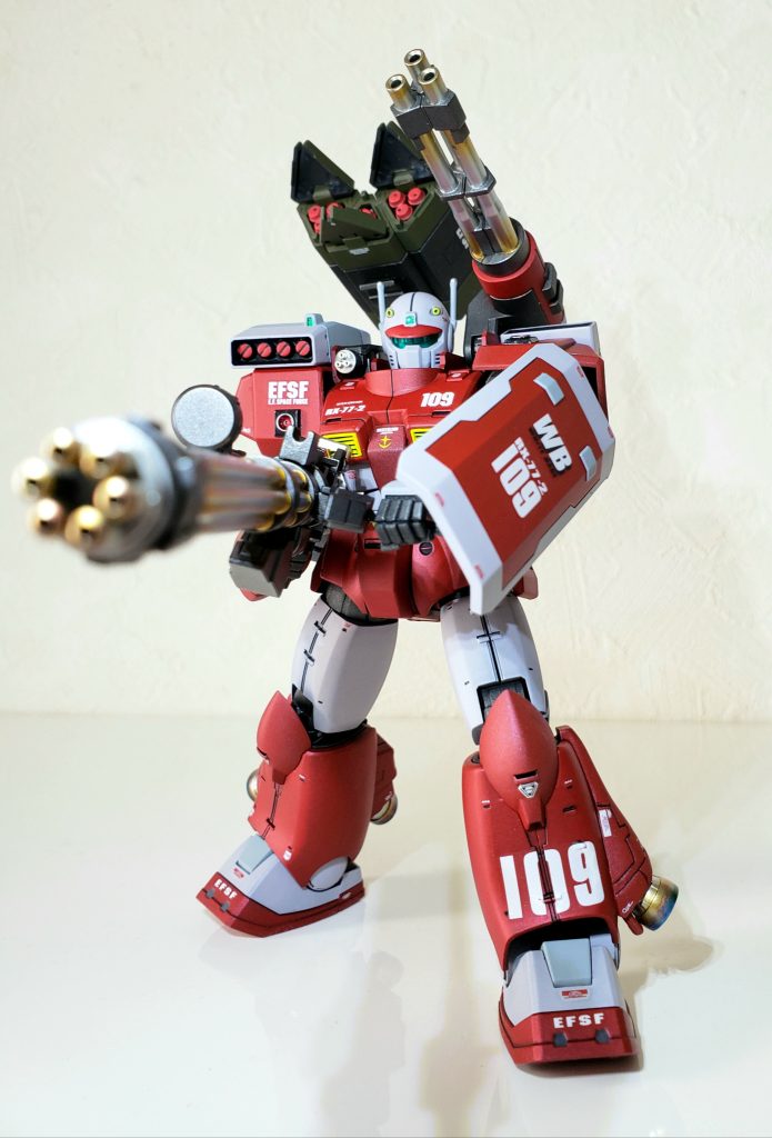 さらに機動性優先なら両肩キャノン砲ver.も有りですね。パーツが入手出来なかったので、一般販売されるドアン版ガンキャノンまで待ちますか…