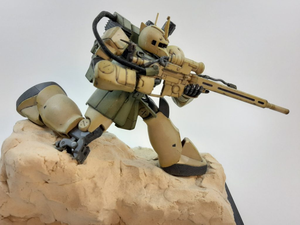 ザクⅠスナイパータイプ–2枚目/制作者：孤独のプラモ