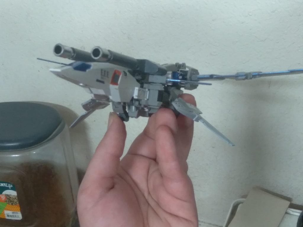 Capable of leaving the atmosphere under its own thrust,, this means that it only needs to change its equipment