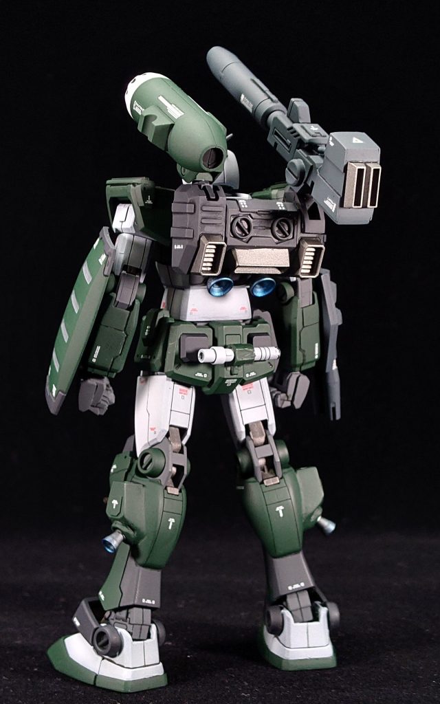 細部が雑なのはご容赦くださいm(_ _)mバックパックはジャンクパーツより、その他はプラ版などを貼り付けてディテールアップしました。