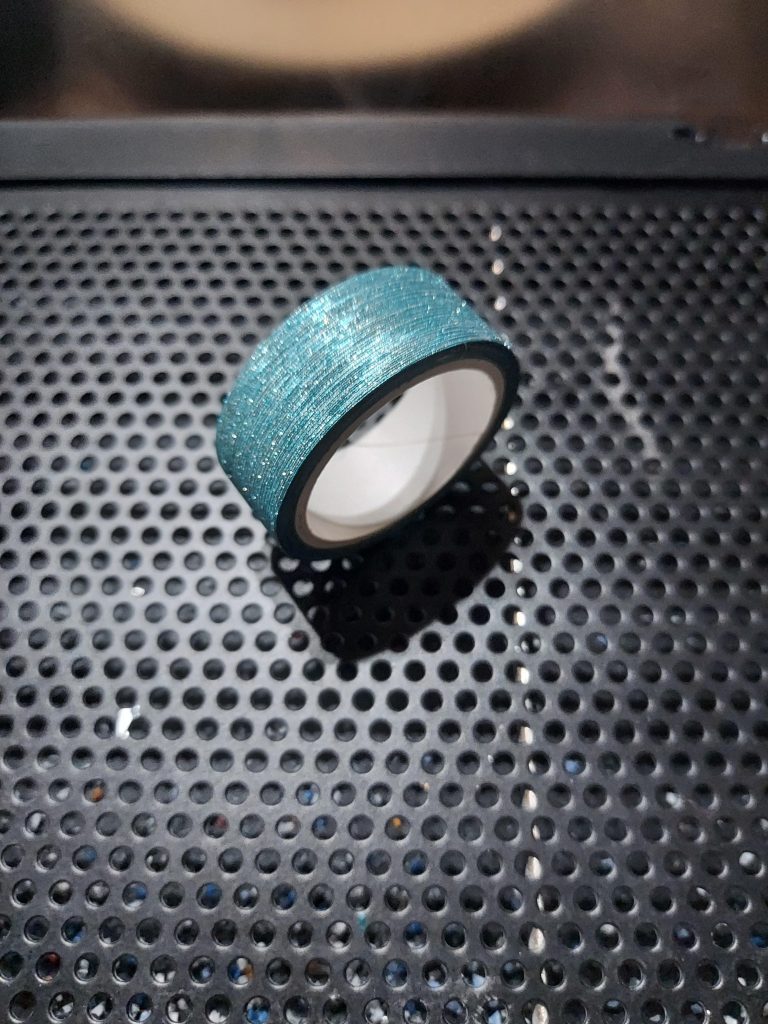 100均のテープで青色のパーメットを表現してみました遠目で見るといい感じw