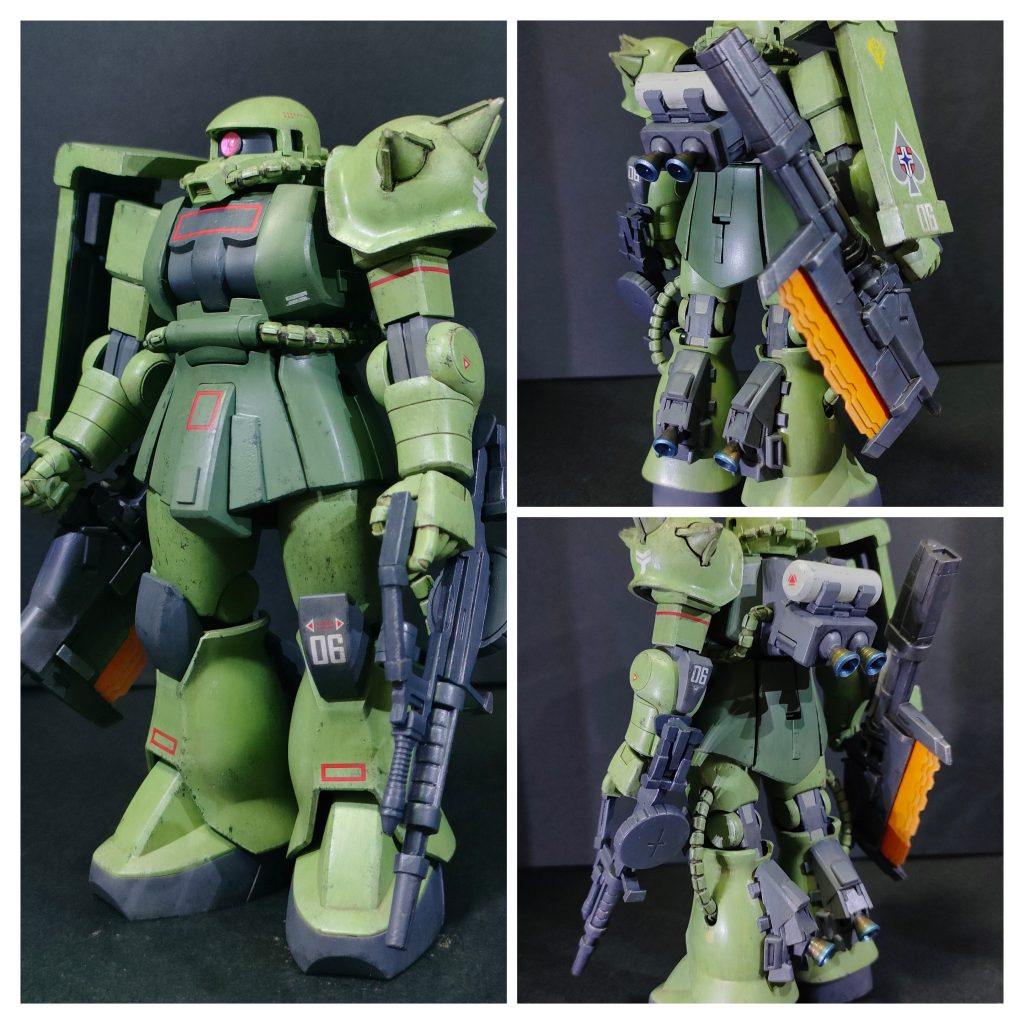 推進装置を追加した猪突猛進型部分的にディテール追加とオリジナルの追加装備の作成塗装は水性ホビーカラーとタミヤアクリルアクリルを筆塗り