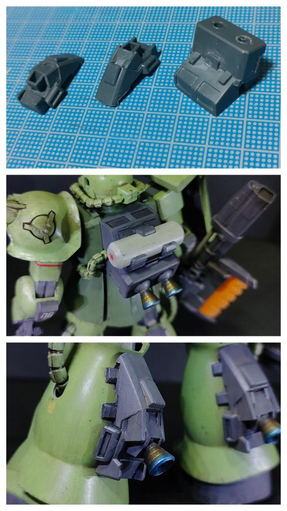 ランドセルと脚部には推進装置を追加材料にはGMGMのジャンクパーツを使用