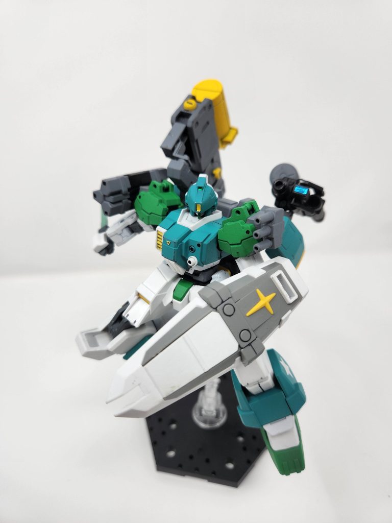 All eles fails, it has a special dagger and a sturdy shield for close combat.