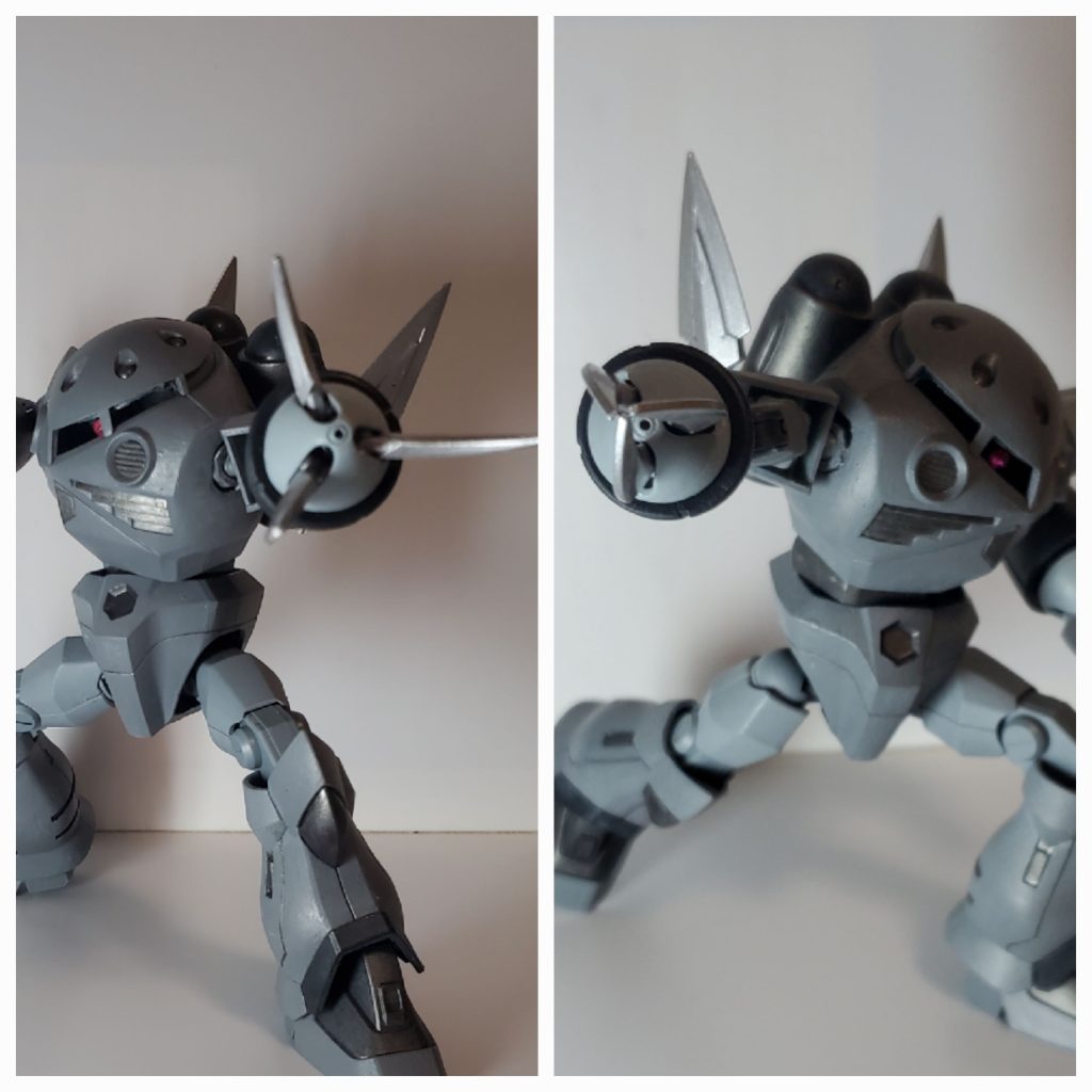 ズゴックと言えばアイアン・ネイル。爪はズゴックとあまり変わらないです。メガ粒子砲も健在。