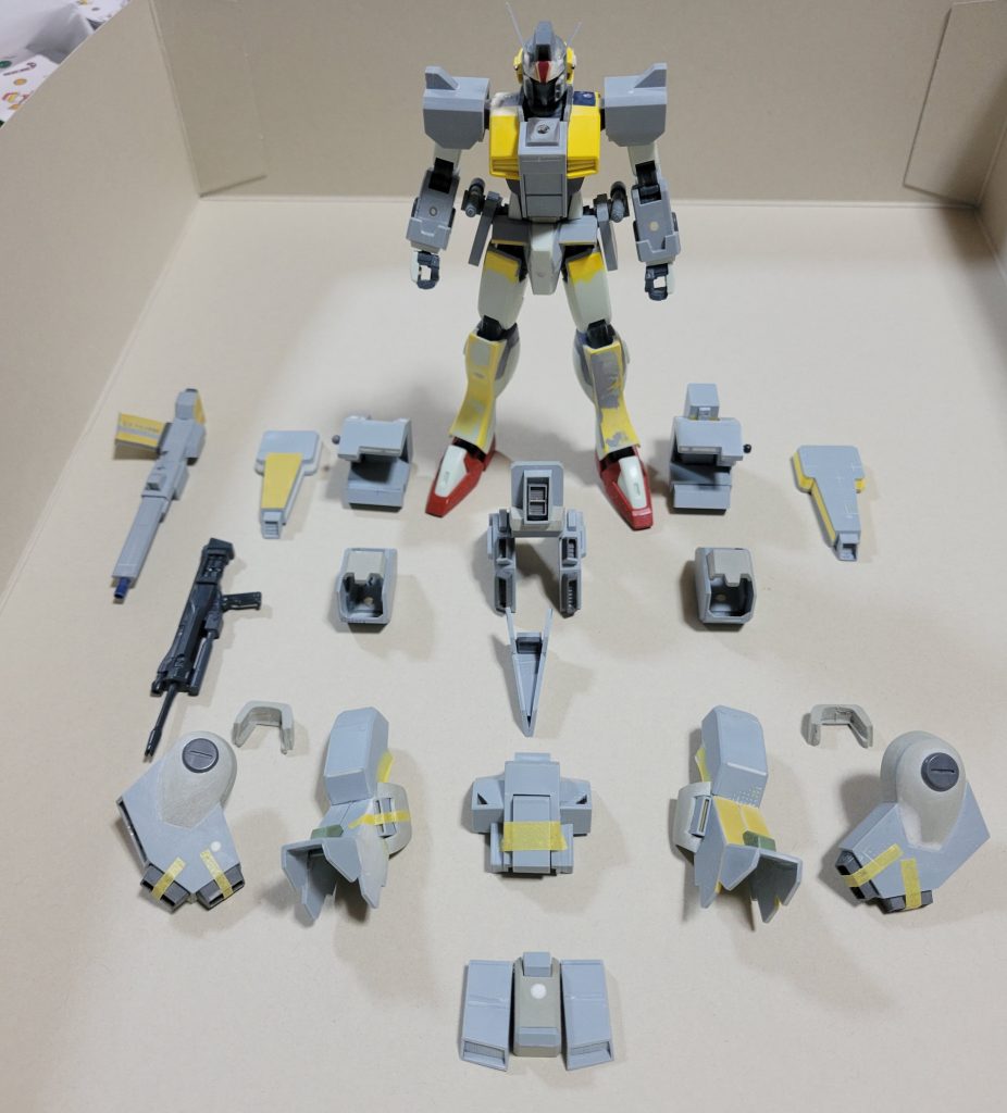 途中状態フォルテストラは基本的にプラ板でスクラッチ