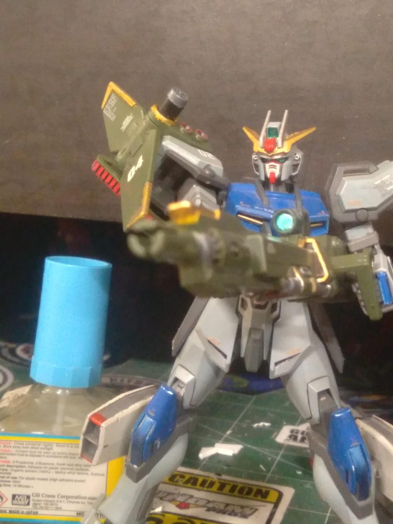 GAT-X105/d Duel Strike Gundam. Another one of the 4 Strike Gundams