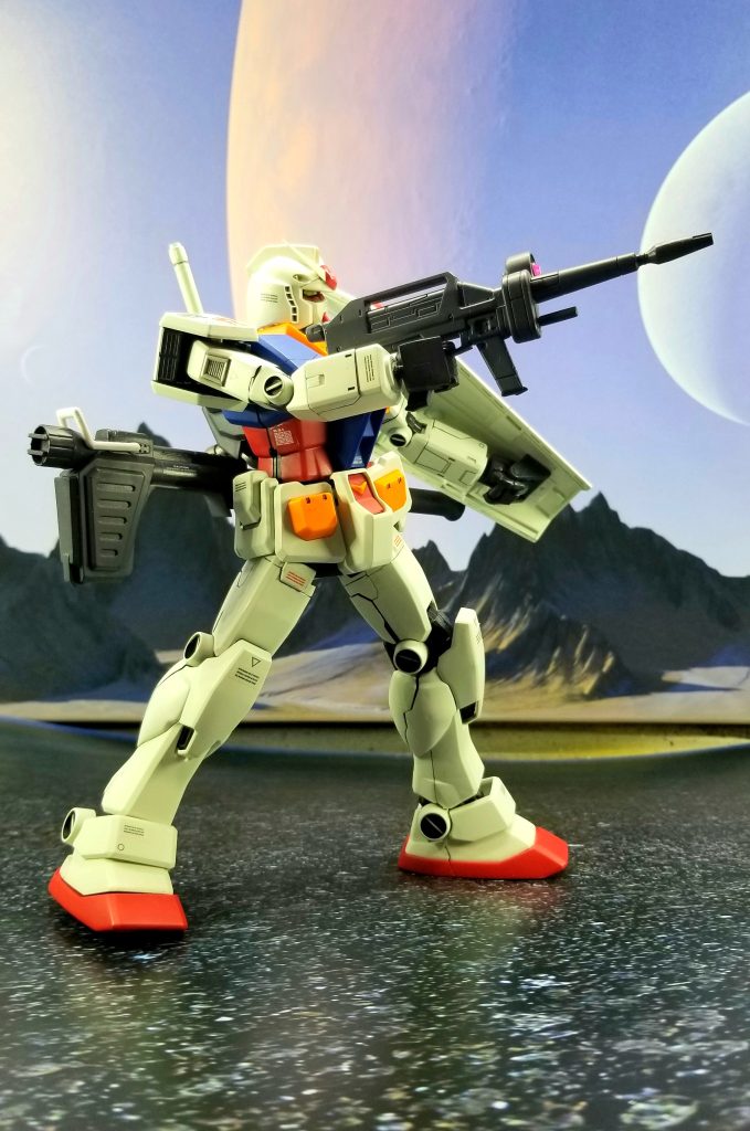 なんともポーズの付けづらいキット。古いからしゃーない