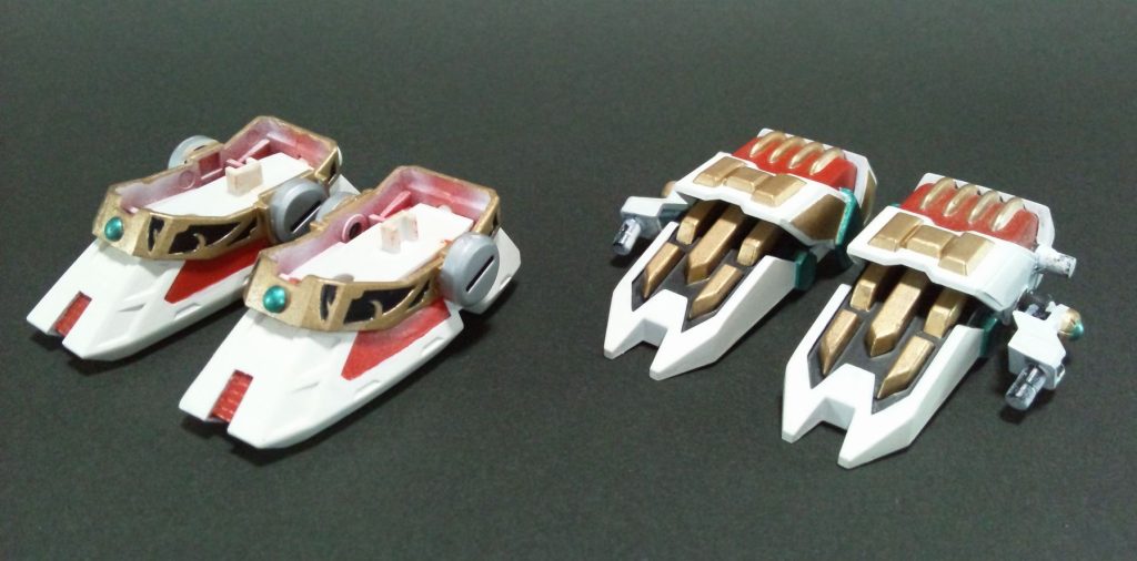 武化舞可の俊脚、鉄肩。俊脚は少しデコり、鉄肩は基部をボールジョイントに変えています。