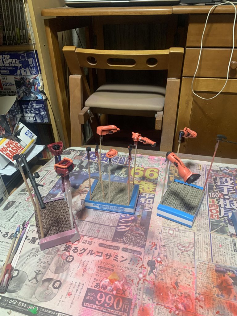 トップコート乾燥待ち