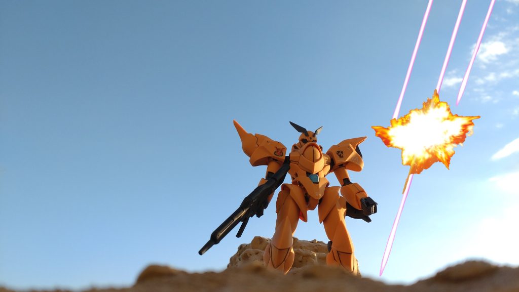 射撃されてるところ。