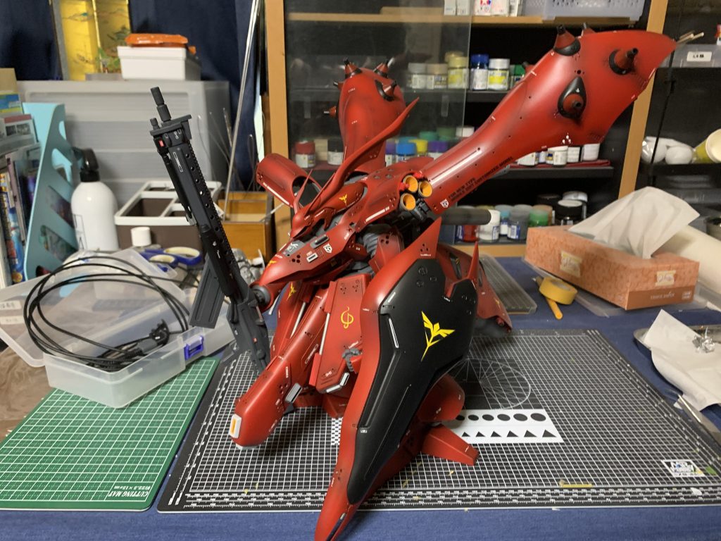 制作途中の段階。1ヶ月まるまる制作にかかりました。