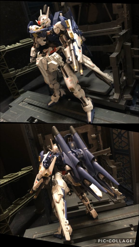 oyz「あら詳しいのね。ニカさん。」チュチュ「流石、ニカ姉だぜ！ニカ姉舐めんじゃねえぞ！」ニカ「このブースターなら、ガンダム･ファラクトの機動性に対抗出来る..！でも...、腰回りの追加パーツは..！？あれに何の意味が...！？」oyz「流石、メカニック科の優秀な生徒だわ。目の付け所が良いわねえ。この部分が、この改修のキモ、可変改修型エアリアルのキモなのよ。」スレッタ「あ、あの、可変、可変て言ってます、けど、可変、ってなんですか？」oyz「あ、そうね。この世界のは可変するMSは存在しないのよね〜。じゃあ早速お披露目しようかしら。エアリアルの可変を。」ニカ「まさか！？」oyz「さあエアリアル！行くわよ〜っ！」