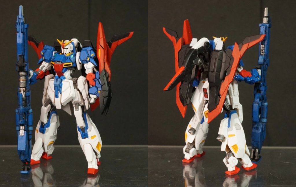 Zガンダム。プレバンで箱買い予約してたのですが、発売日に届かなくて1つだけ追加で店頭で買いました。ハイメガランチャーの持ち方がかっこいい。