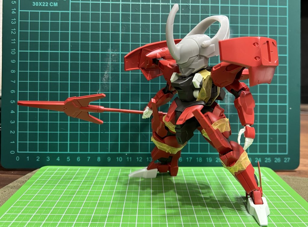 短縮加工です。スネ・太腿・腹をカットした所です。