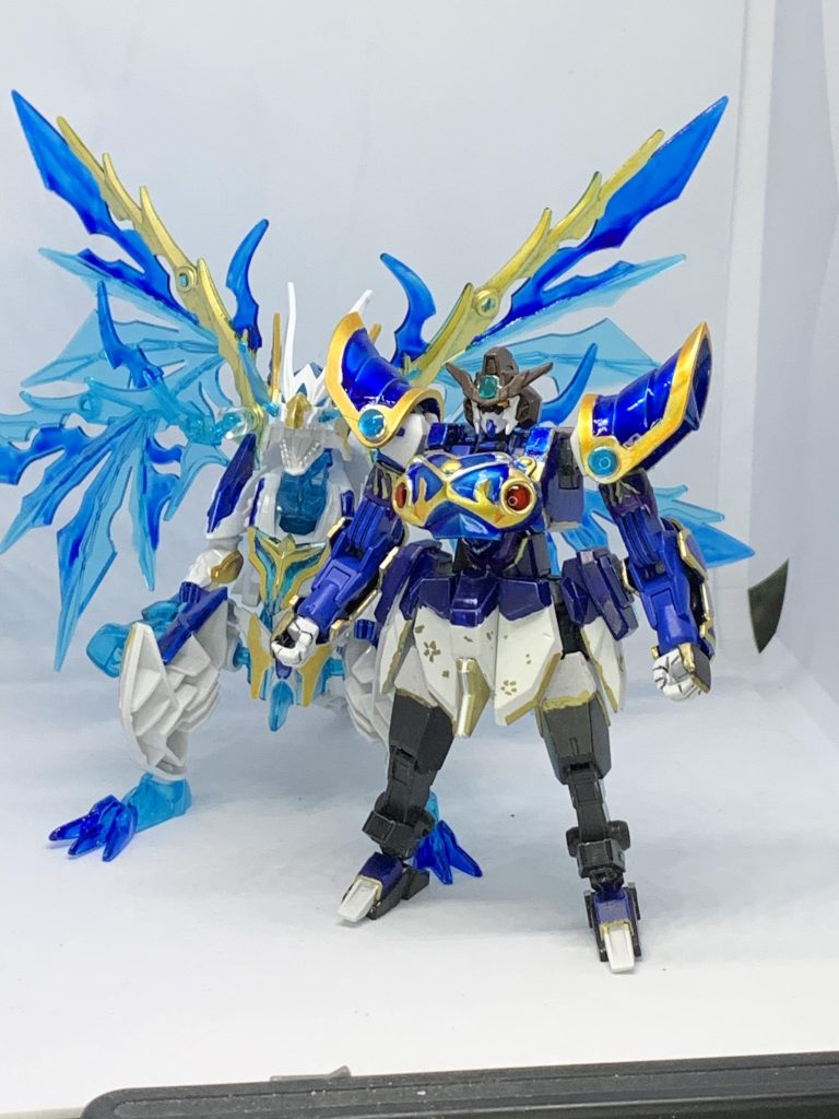 Mk-II強化プラン、フルアーマー第一形態。LGBBフルアーマー騎士から。今回筆塗りでキャンディ塗装に初挑戦してます。メッキシルバー→クリアブルーです。ゴールドはガンダムマーカーイエローゴールド。腕アーマーは騎士スピナティオ。