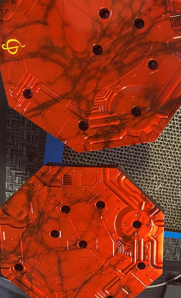 アクションベースは大理石風塗装をしました。※何回かやり直ししてます😂笑