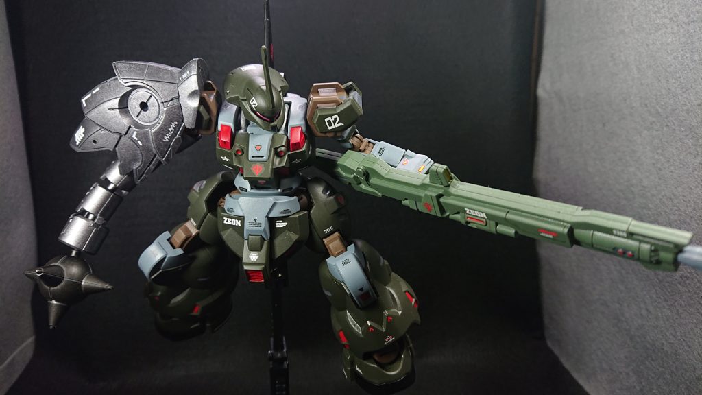 長距離戦用に“超高インパルス砲アグニ”を装備普段よりもデカールを多く貼るように意識しました