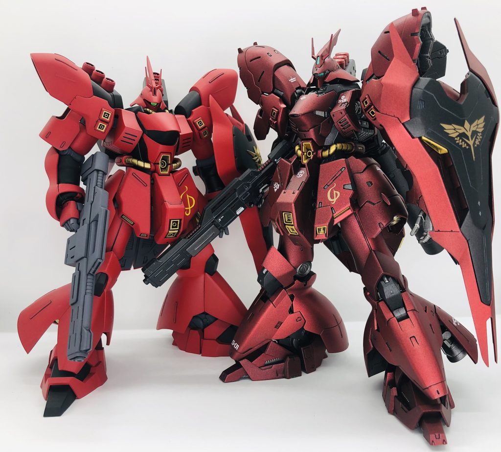 かなり前に作ったHGサザビー シナンジュ風味(笑)とw