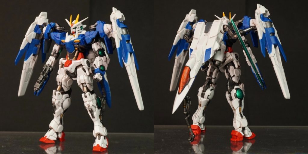 ダブルオーライザー。ゼータと似たような色なのでトランザムカラーで塗ればよかったかな?と思いました。