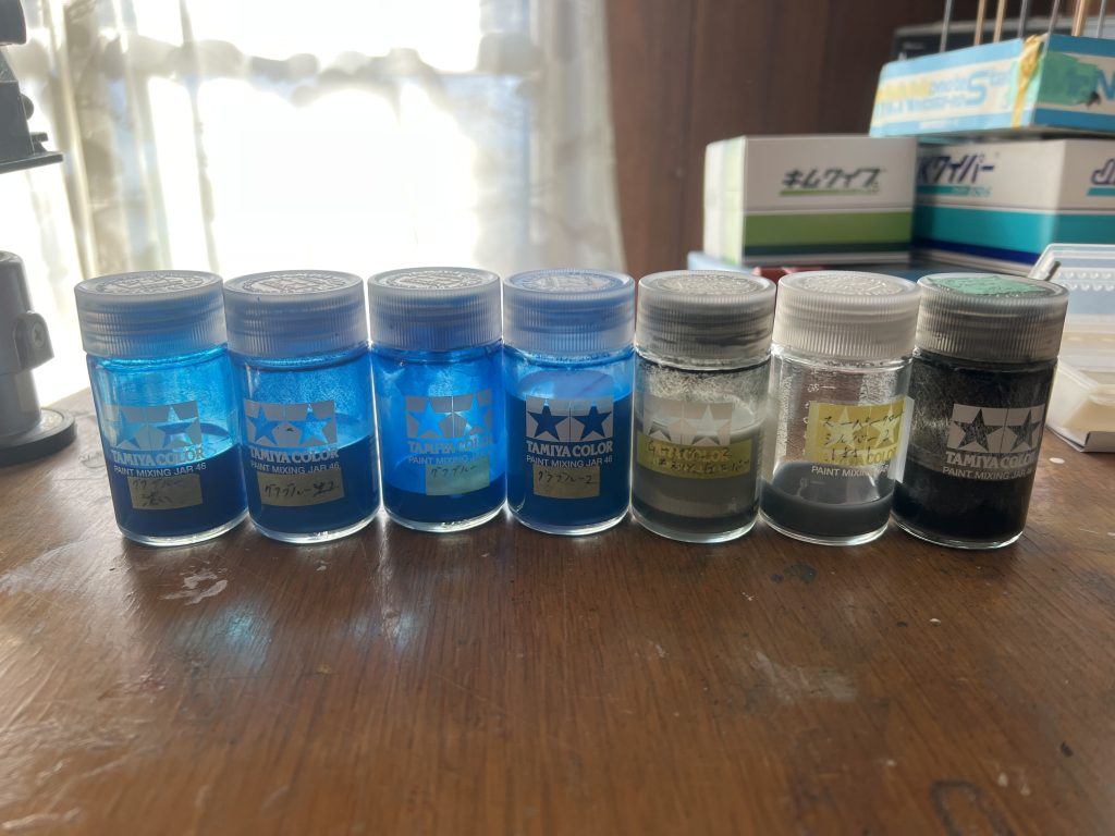 塗装に使用したカラー トップコートにつや消し吹いたら色味の差が分かりにくくなった(^_^;)
