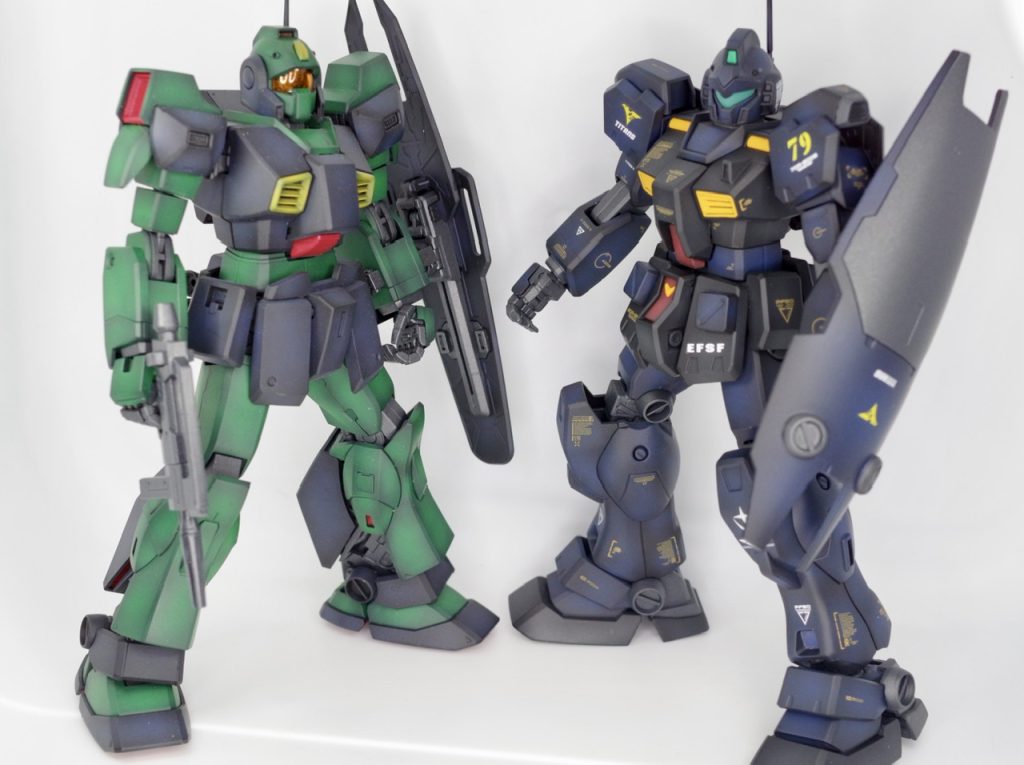 MGのネモと2ショットで…ネモも個人的にはかなり好きな量産機です！