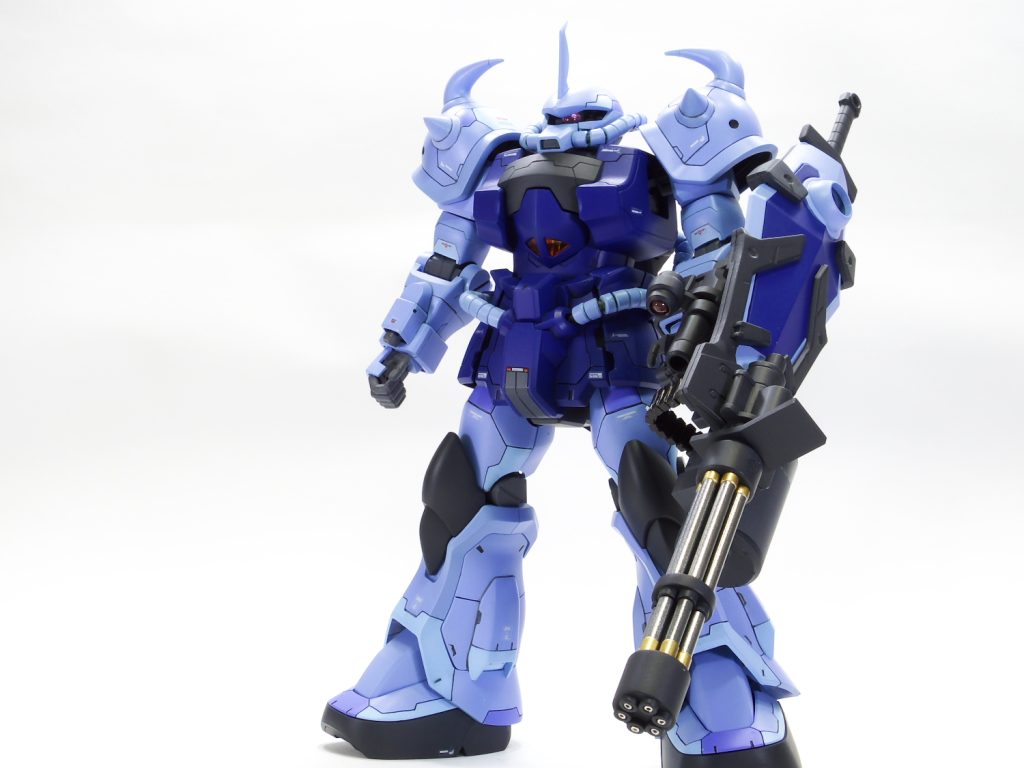 MG グフカスタム 改修塗装完成品–2枚目/制作者：gunplacraft