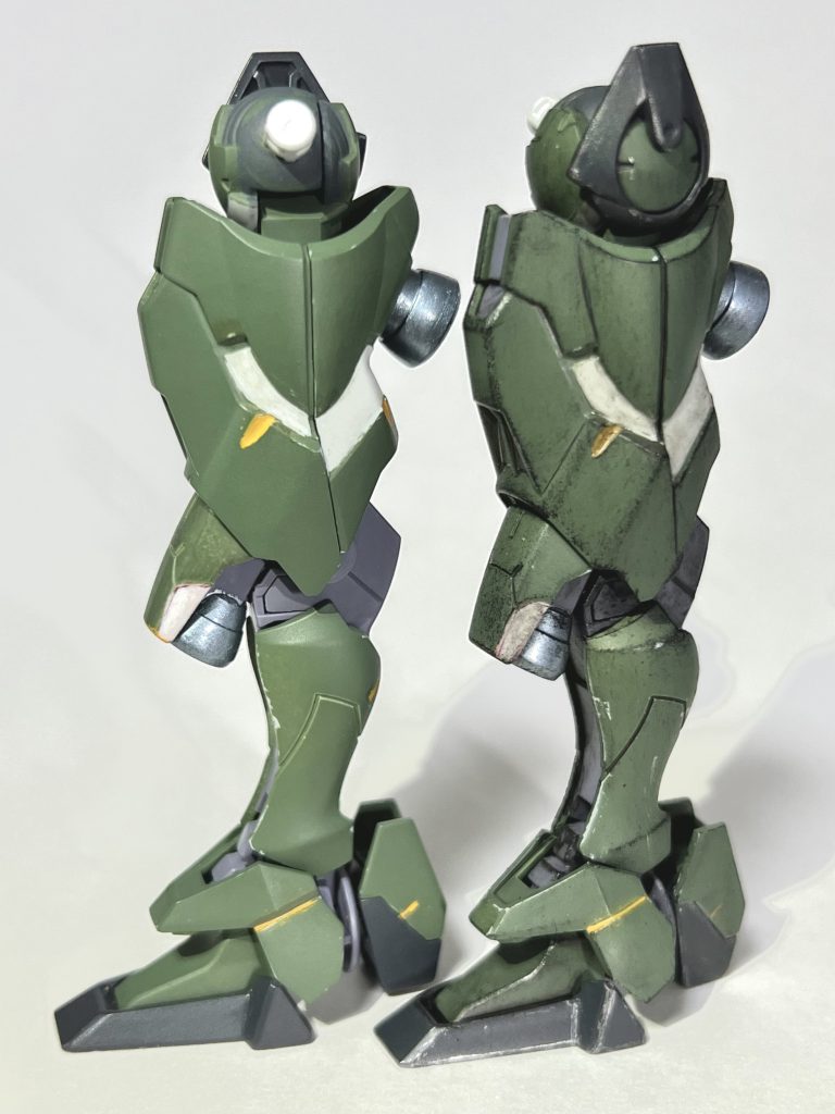 線がくっきり見えるように、ドライブラシを施しています。