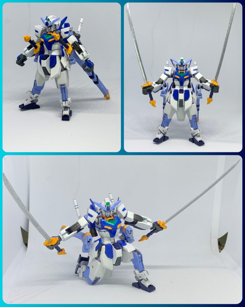 腰に据える刀「クレセントムーン」と「オーがスレイヤー」。刀身はメッキシルバー。あと三振りありそうな名前をつけてしまった。