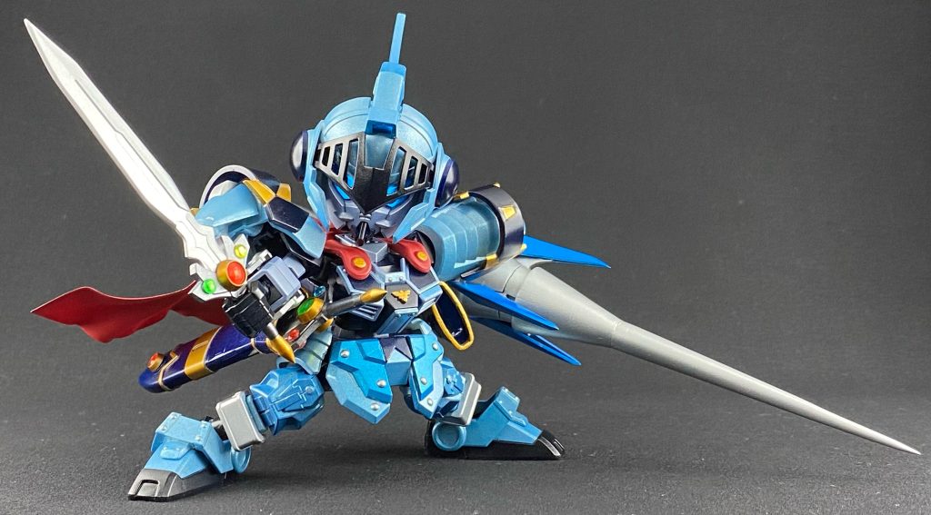 スパイクシールドの代わりに魔法剣を装備。どこか見覚えのあるポーズですねぇw