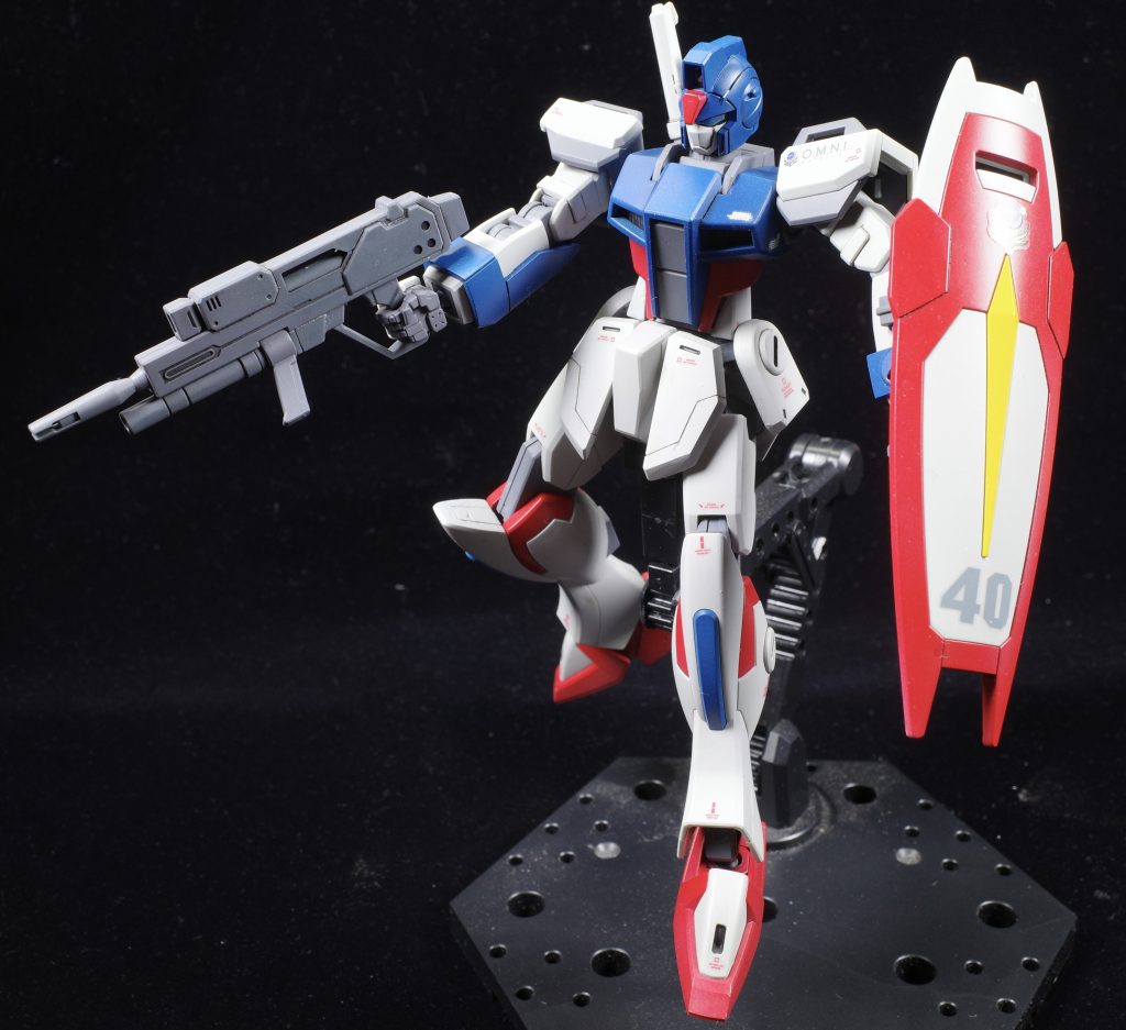 アクションポーズ。