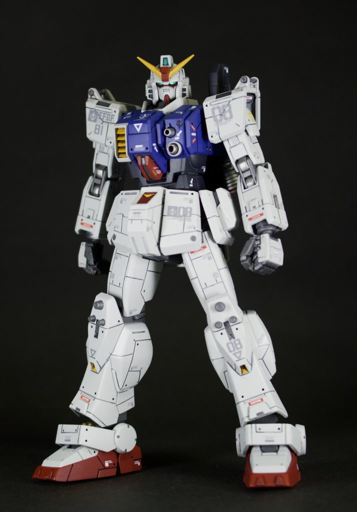 カトキ立ち風に。ロールアウト直後をイメージして作ったので、ウェザリングは敢えて施してません。