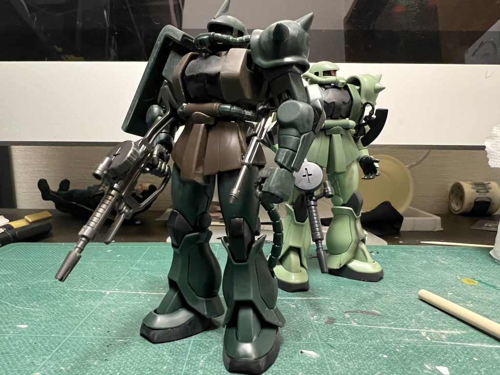 つや消しスプレー拭くところから…