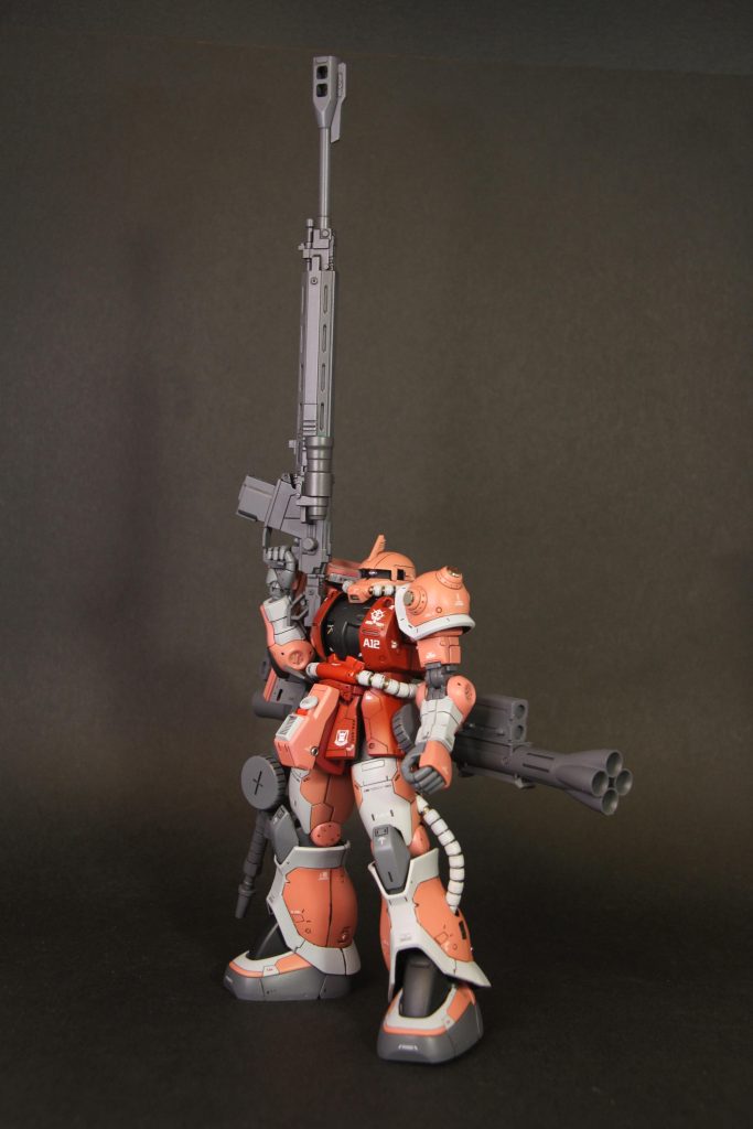 お気に入りの一枚ロングライフルってかなり大きいですが、無重力空間で扱うのは簡単なのでしょうねー、と勝手に妄想しながら撮影。