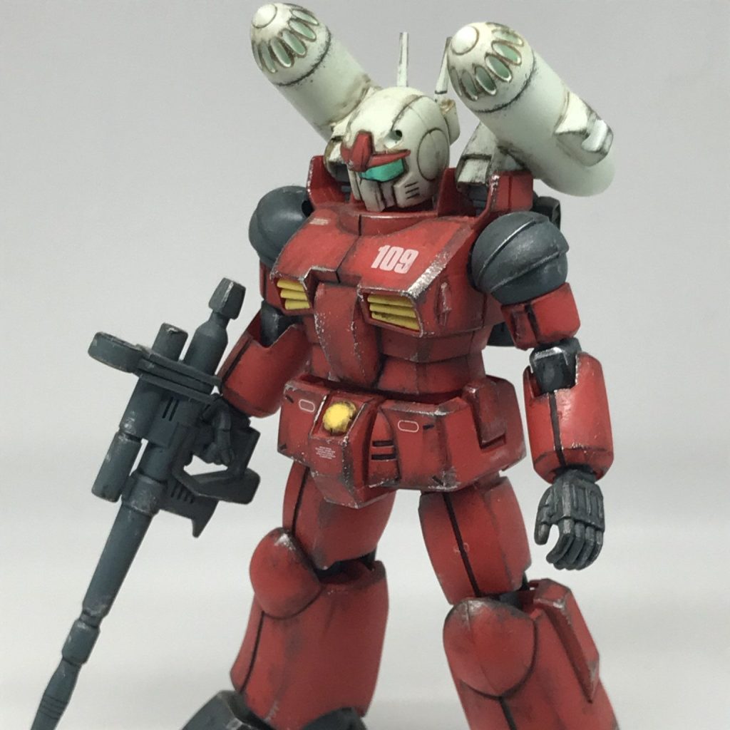 HG ガンキャノン（旧）無塗装 お手軽ウェザリング｜tamamaさんの