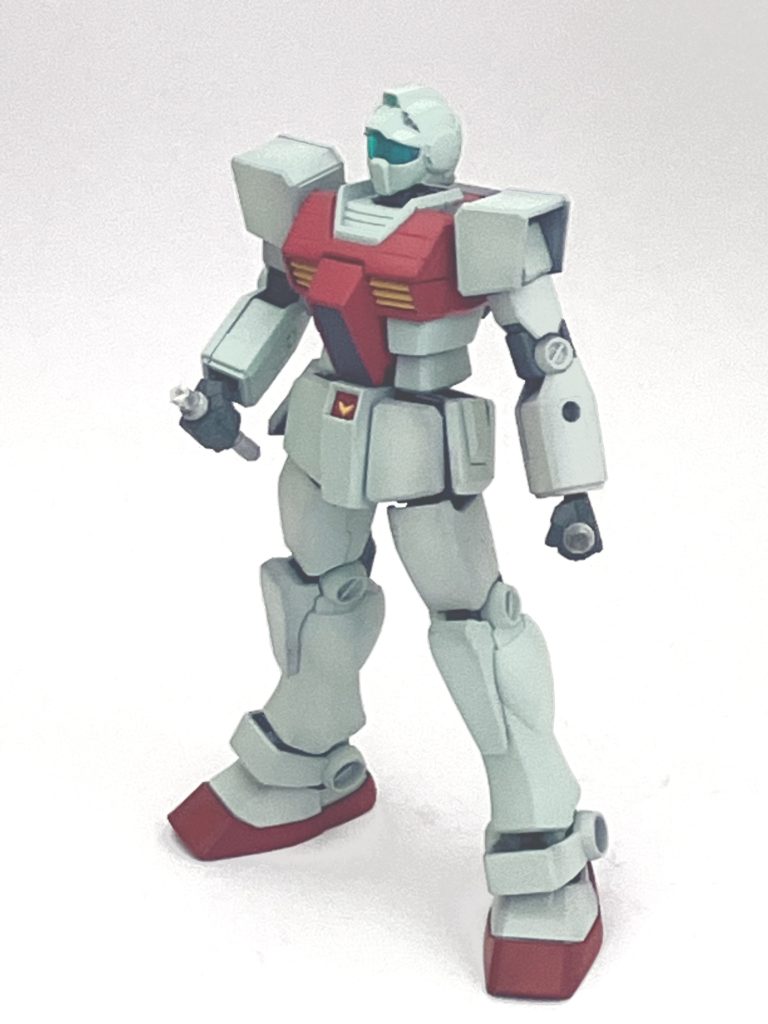 ガンプラの赤って本当に難しいサンダルは赤2号、ボディはRLM23に塗り直してるはず