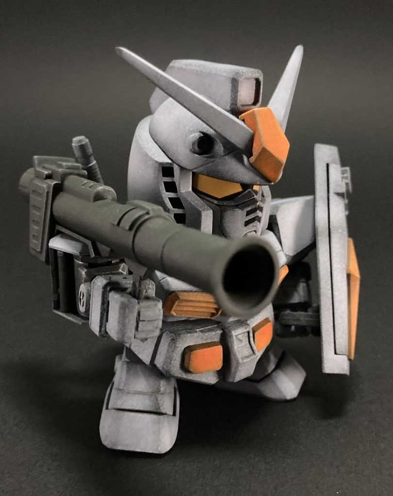 SD RX-78-2ガンダム冬季迷彩–9枚目/制作者:@jiyu_nitsukuruきあい模型