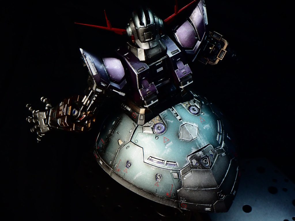 メタリック感やグラデーション、今までの経験を全部注ぎ込んだジオングちゃん😌