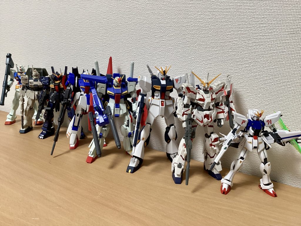 νガンダムでかい！F91小さい！ZZって大きそうで実はそうでも無い。