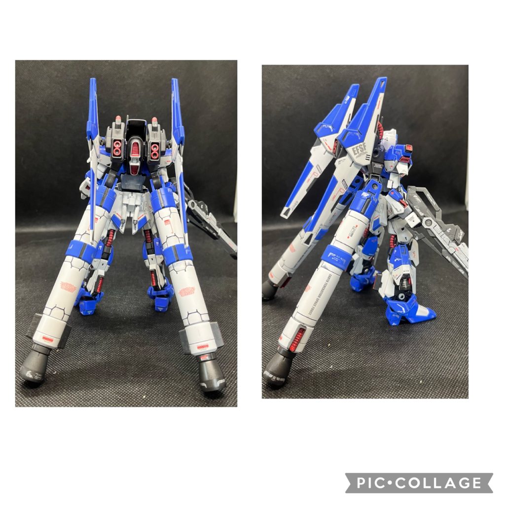 背面プロペラントタンク外すと自立できませんバックパック重くて