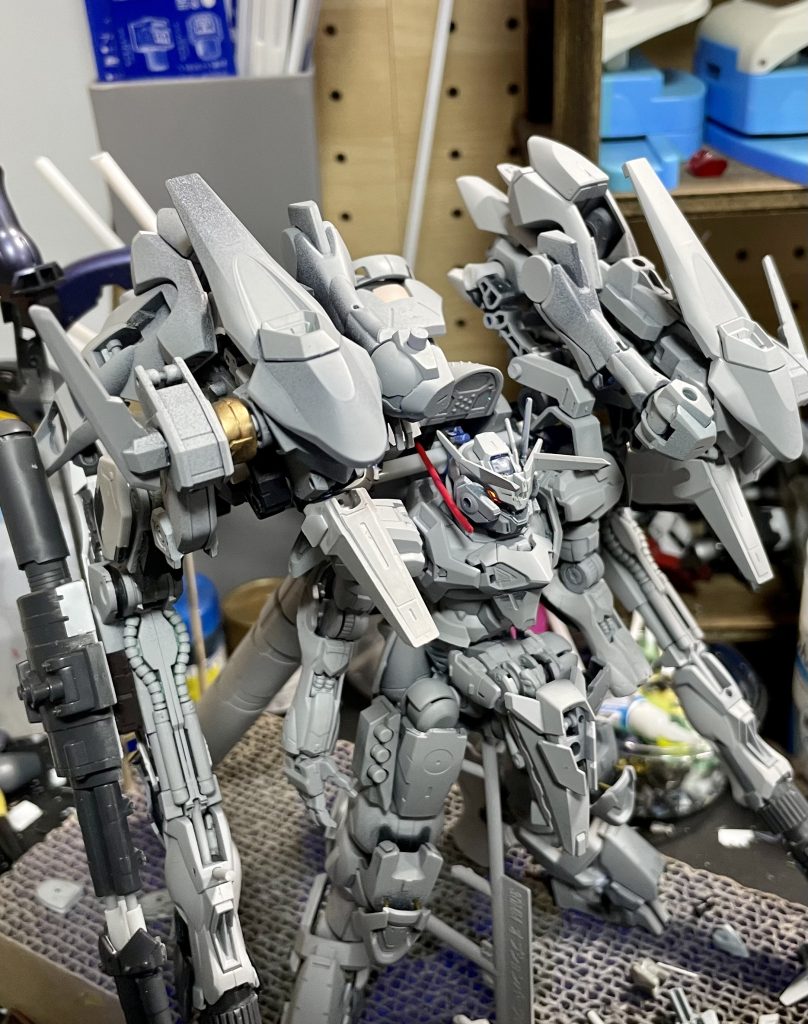 サフ使用キットは割合大きい所だけだとファラクト、ジャスティマ、エグザビートル（30mm）、バイアランカスタム、バルバトスルプス、ルブリス、レギンレイヴ（86）特にエグザビートルには助けられましたバックパックはほぼコイツ2体で構成されてます