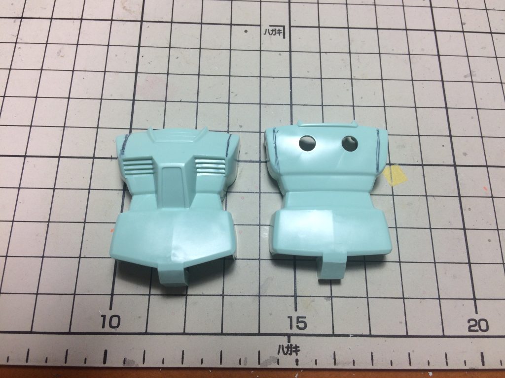 肩幅はこのラインでカットしてます