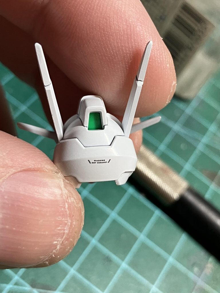 頭のみアシタノデカールトライしてみました。段差ほぼ無しで良い感じです