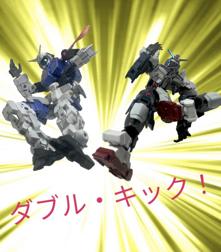 ブラック団壊滅作戦に於いては、「月光」とダブル仮面GUNDAMを結成し、首領にトドメの「ダブルキック！」を放ったのである。