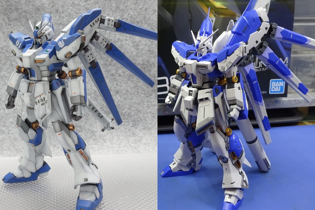 RG(素組)との比較画像。